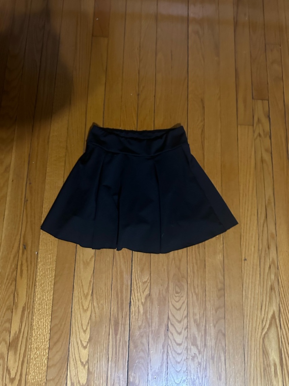 SHEIN Black Flared Pleated Skirt